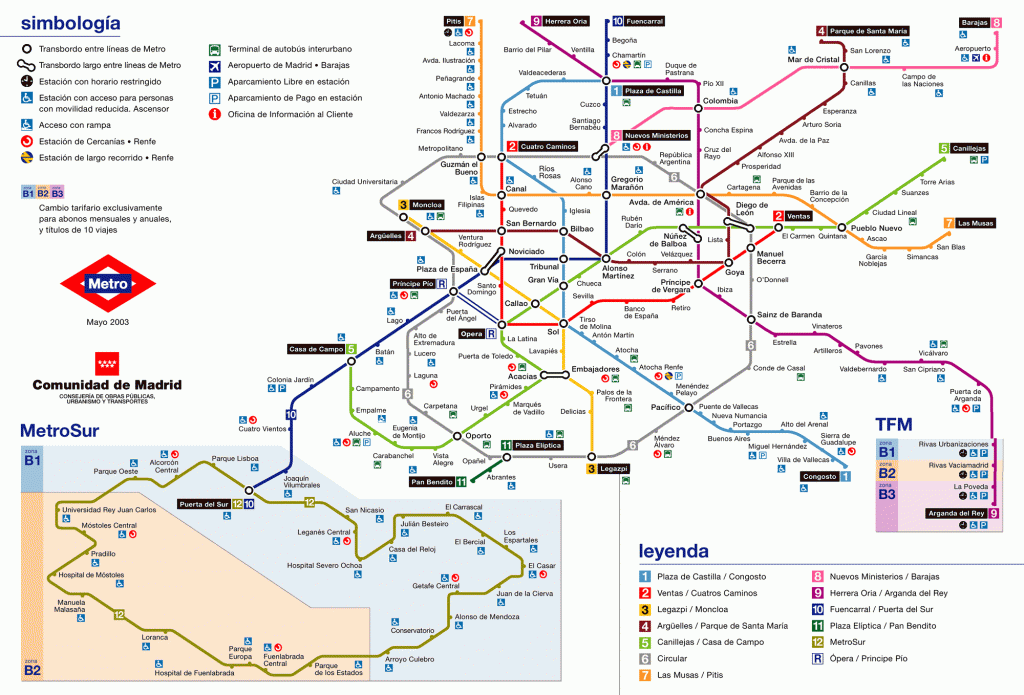 Metro, autobús, Madrid, accesible